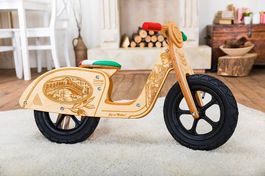 Draisienne en bois Dynamic Woods ROME  style Vespa