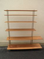 Vintage Regal, 6 Tablar - Holzregal, 60er Jahre Design!