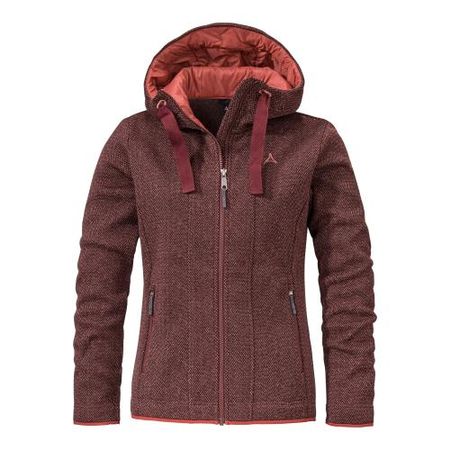 Schöffel Fleece Hoody Aurora L - rot (Grösse: 40)