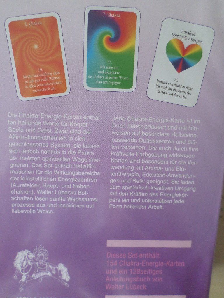 Livres: Die Chakra-Energie Karten / Walter Lübeck – Neuf avec emballage d'origine à Liestal par man_7bt6 1