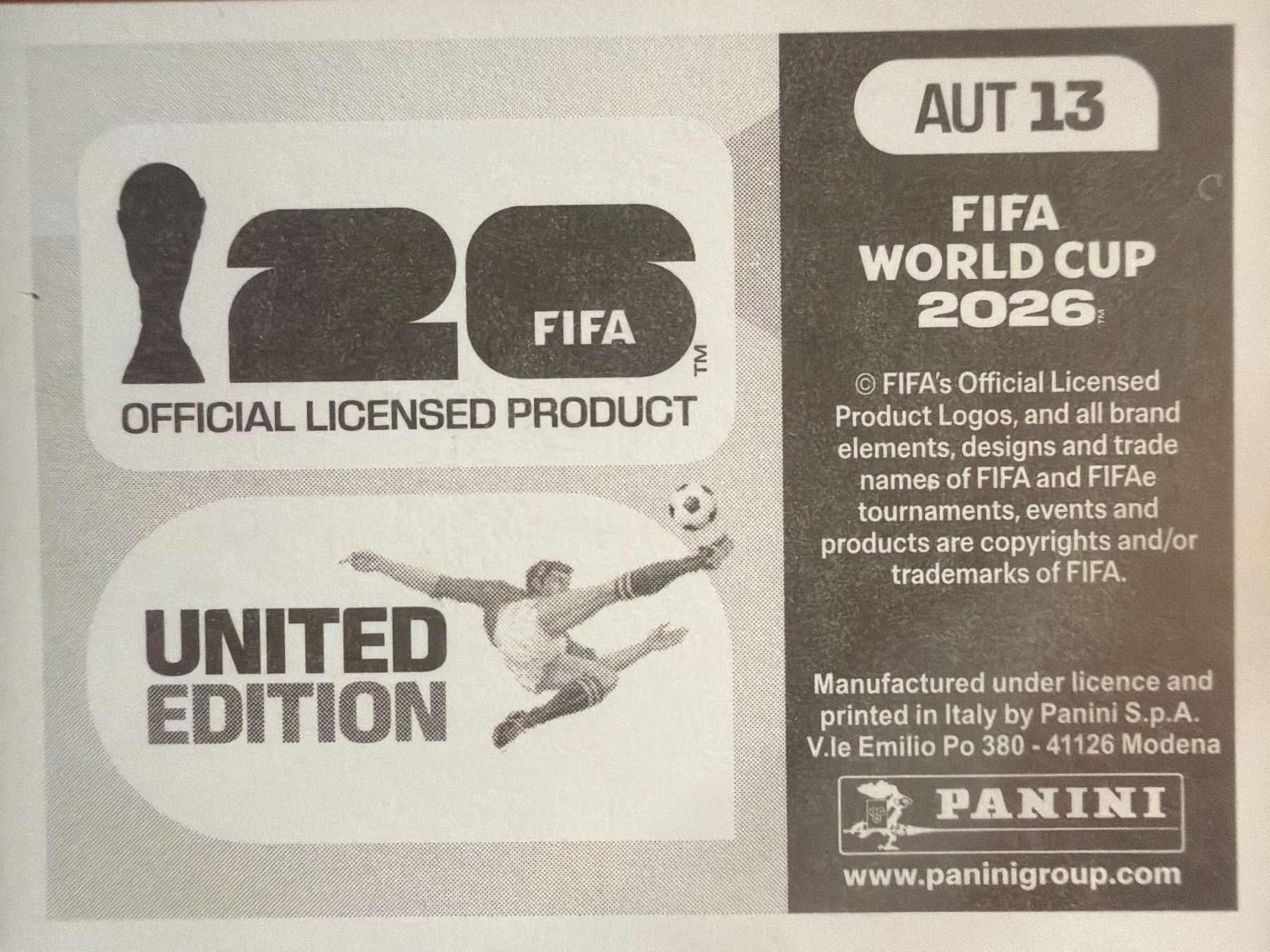 Panini Sammelbilder & Trading cards: Panini AUT13 – Neu (gemäss Beschreibung) aus Susten von Rechnun 1