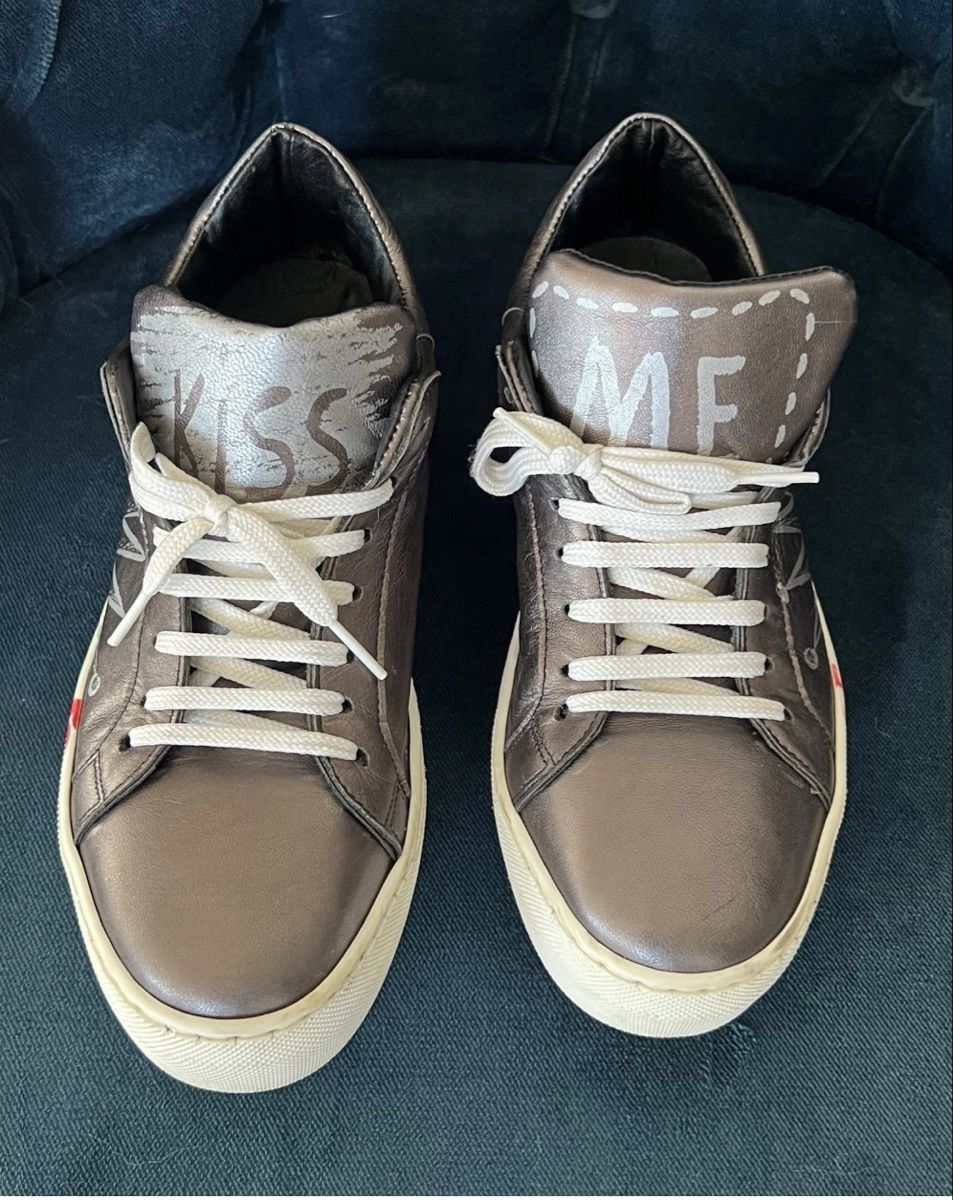 Scarpe da donna: Sneakers in pelle metallizzata – Usato da Lugano venduto da fer_ckb9 5