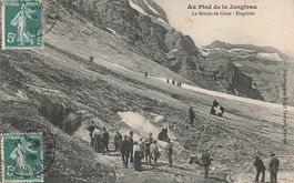 Au Pied de Jungfrau la grotte de glace eisgrotte animierte