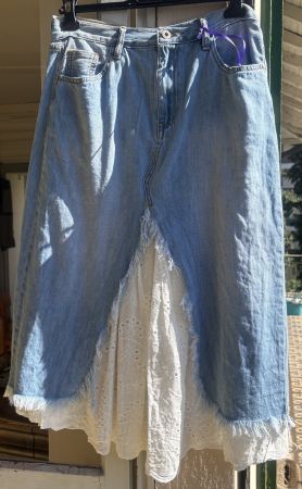 Gonna jeans con dettaglio, M