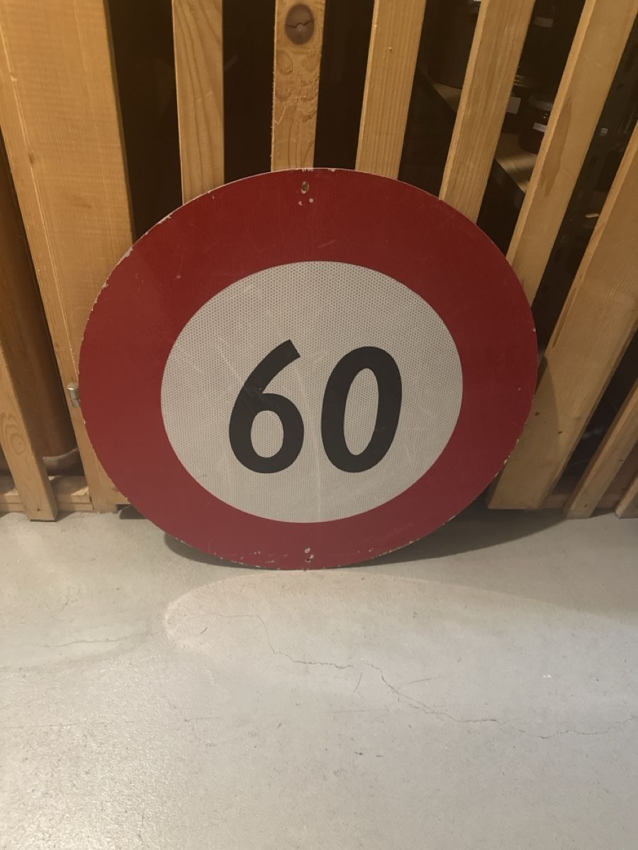 Insegne: Verkehrsschild 60 km/h rund – Usato da Uster venduto da evoluzzer
