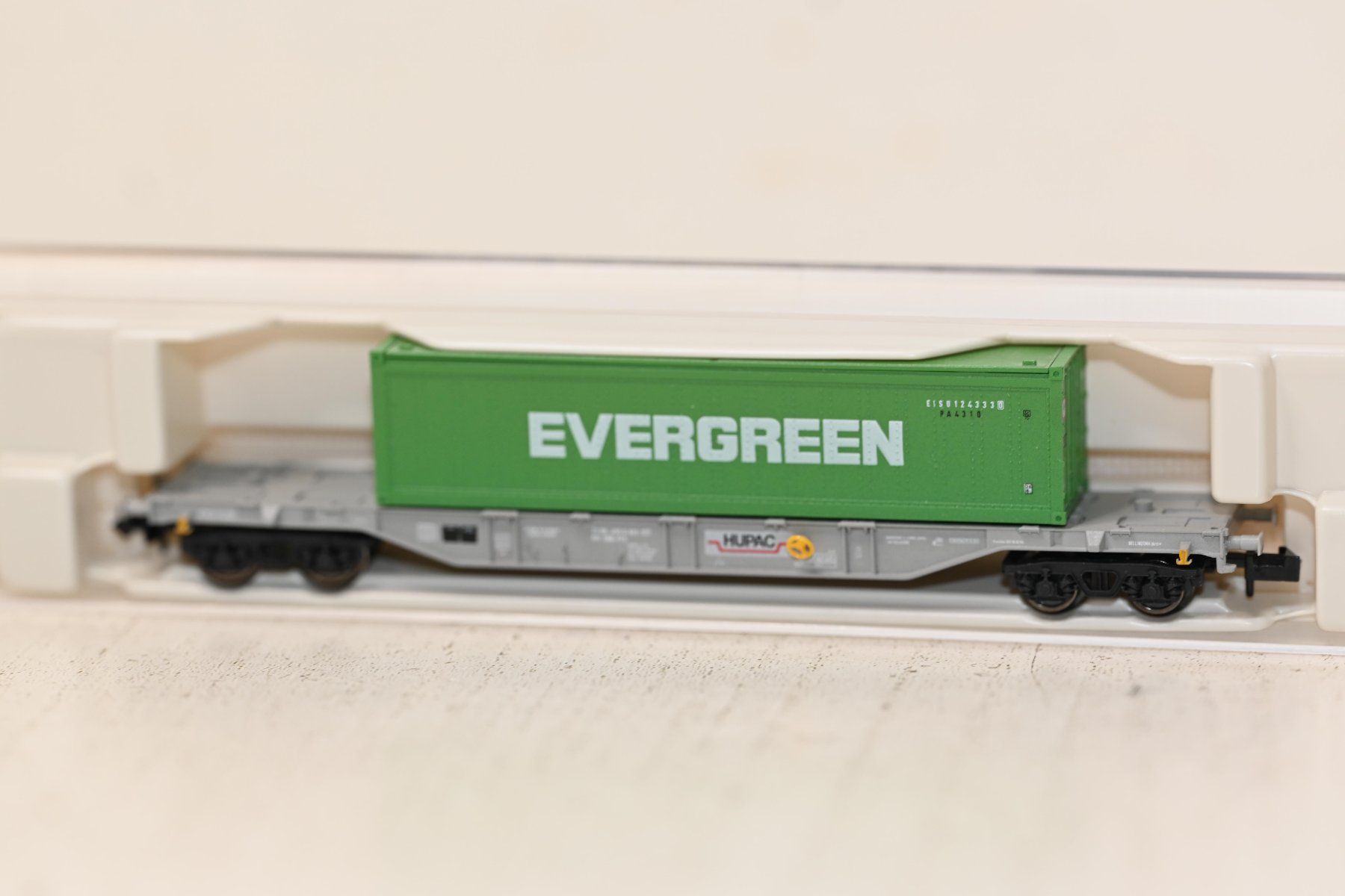 Fleischmann Trains électriques: Hupac Evergreen Containertragwagen Fleischmann Spur N – D'occasion à Laupen ZH par Zmoewe 5