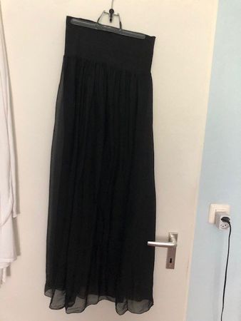Damen Maxirock, schwarz, neu, Gr. M (passt bis Gr. 38-40)