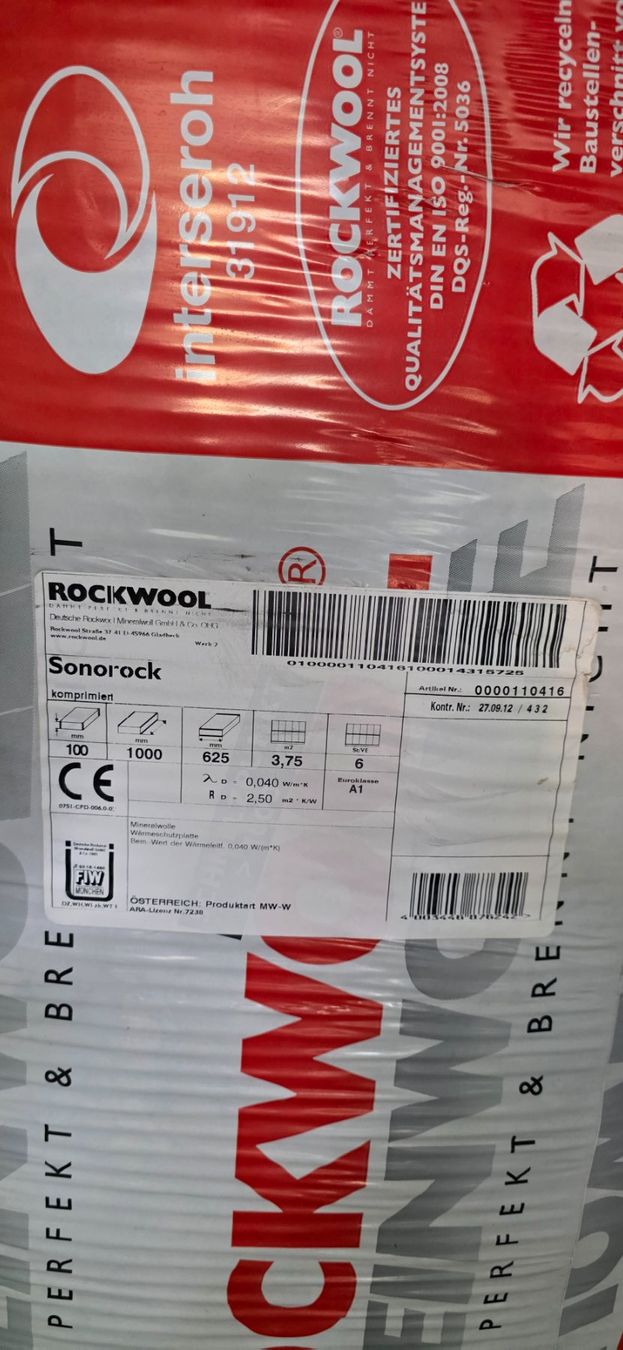 Füllmaterial: Rockwool Isolation 10 cm dick – Neu und originalverpackt aus Basel von astra2011 2