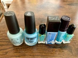 6x Nagellack „blau“