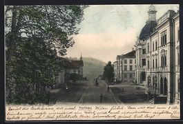 AK Herisau, Strassenpartie, 1907