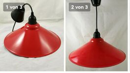 Vintage Lyra Lampe rot originalverpackt