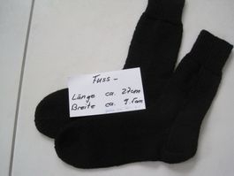 Handgestrickte Herrensocken schwarz 40 -41   (10)