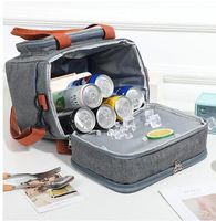 Doppelschichtige-Kühltasche mit großer Kapazität