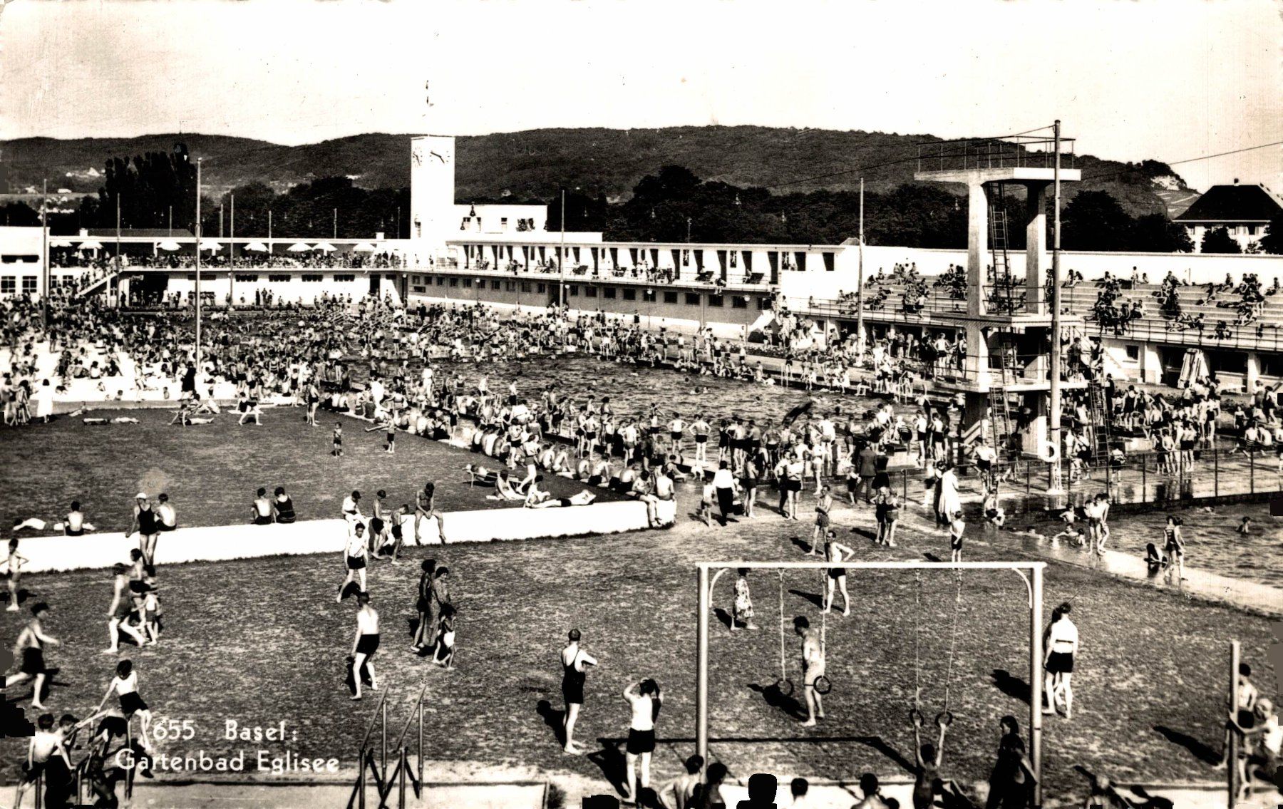 Cartoline postali: Basel. Gartenbad Eglise – Usato da Bronschhofen venduto da Astore