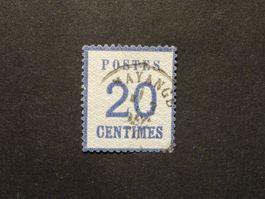 1870 Alsace-Lorraine/ Rare cachet postal Hayange en français