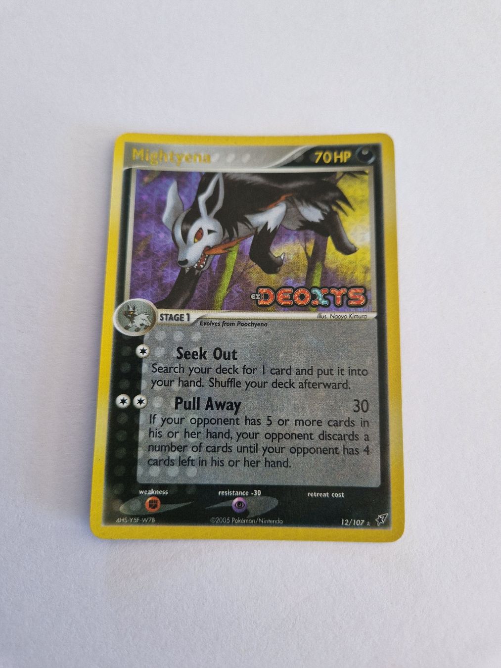 Pokémon Sammelbilder & Trading cards: Mightyena - Deoxys - EN - Ab 1 – Gebraucht aus Romont FR von raj_sjv9 1