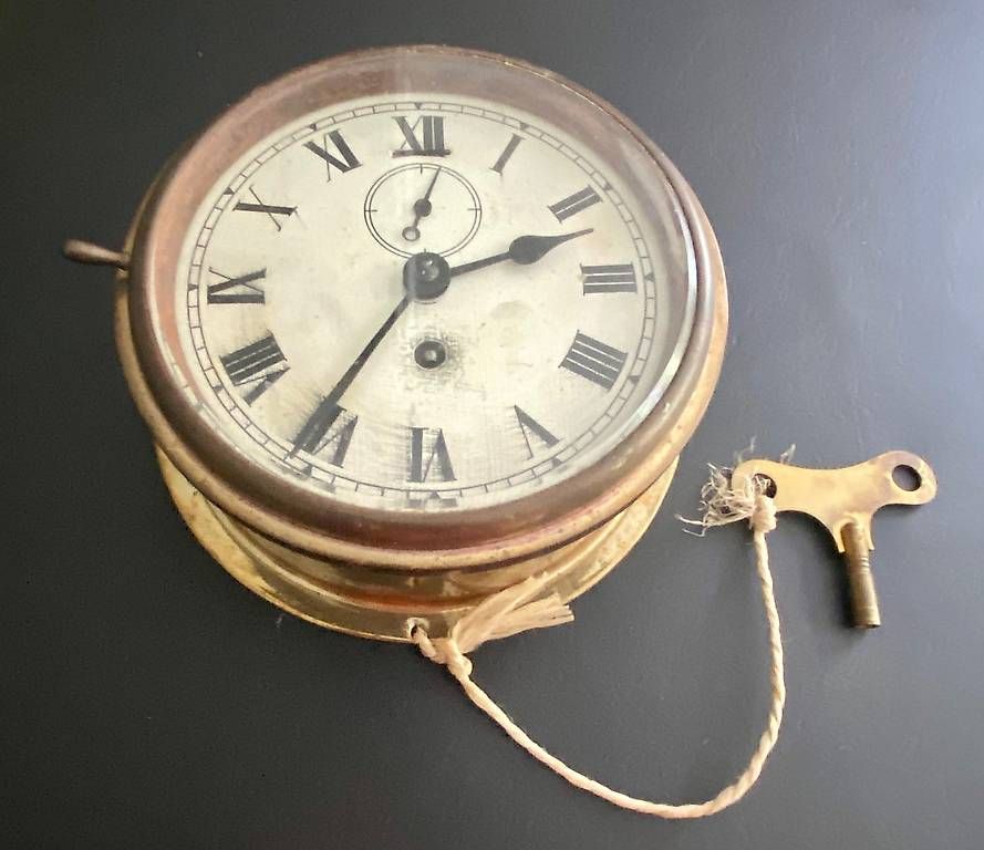 Altri elettrodomestici e apparecchi d’epoca: Antikes Schiffssteuerrad 56 cm + Barometer + Schiffsuhr – Usato da Zollikon venduto da LouisArmstrong 3