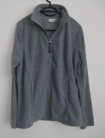 Weiche Fleece - Jacke, Grau, Gr. XL * City Life * NEU