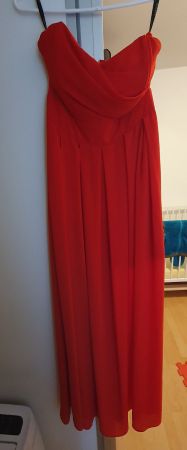 Vestito elegante senza spalline, marca TFNC, taglia 36.