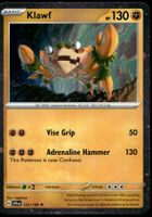 Pokémon Klawf 122/198 Holo Rare EN SV01 Scarlet & Violet Bas