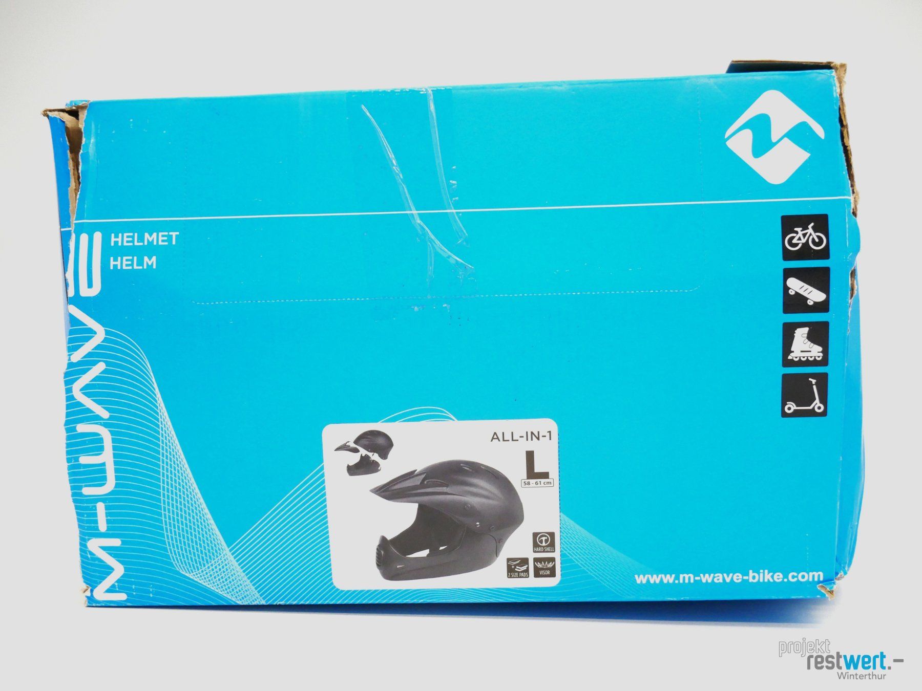 Caschi: M-WAVE - All-in-1- Helm, schwarz – Nuovo (secondo la descrizione) da Winterthur venduto da Restwert_Winterthur 7