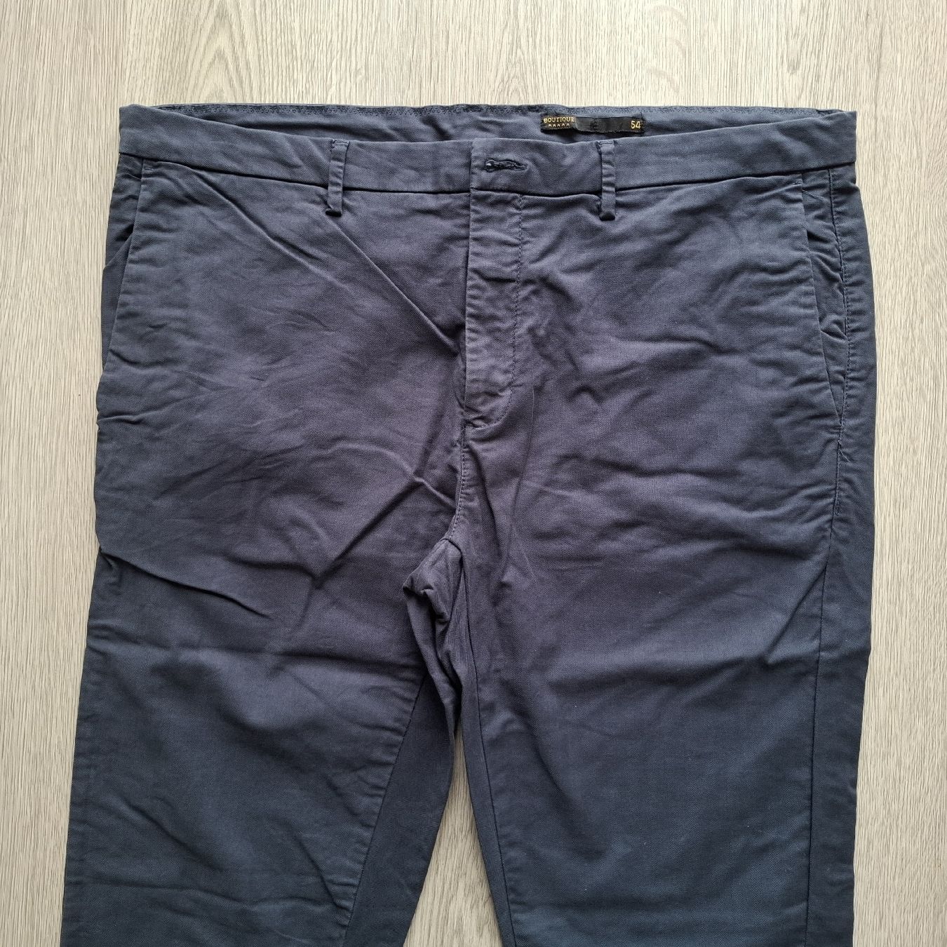 Pantaloni: Dunkelblaue Chinohose, Grösse 54, Baumwolle, – Usato da Emmen venduto da Tigerlady 1