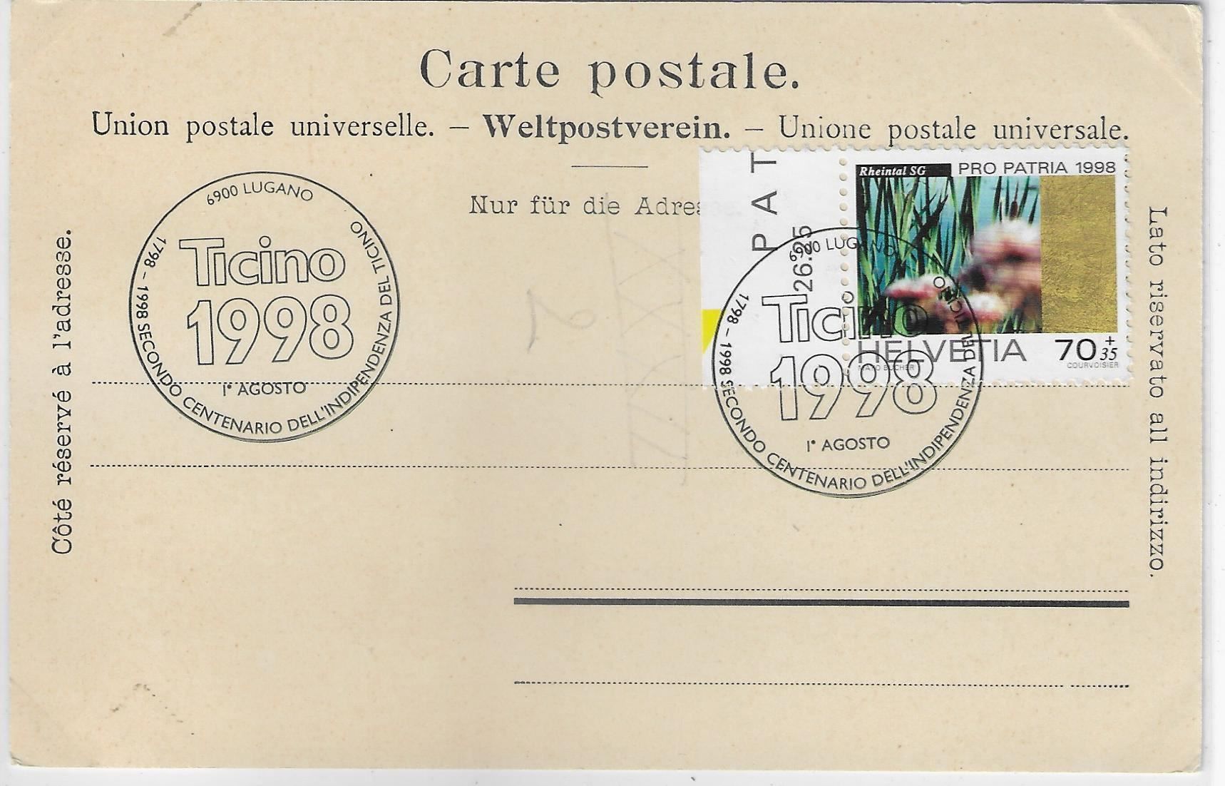 Ansichtskarten: Sorengo - Lago di Muzano - Litho – Gebraucht aus Ettingen von Kartenplanet 1