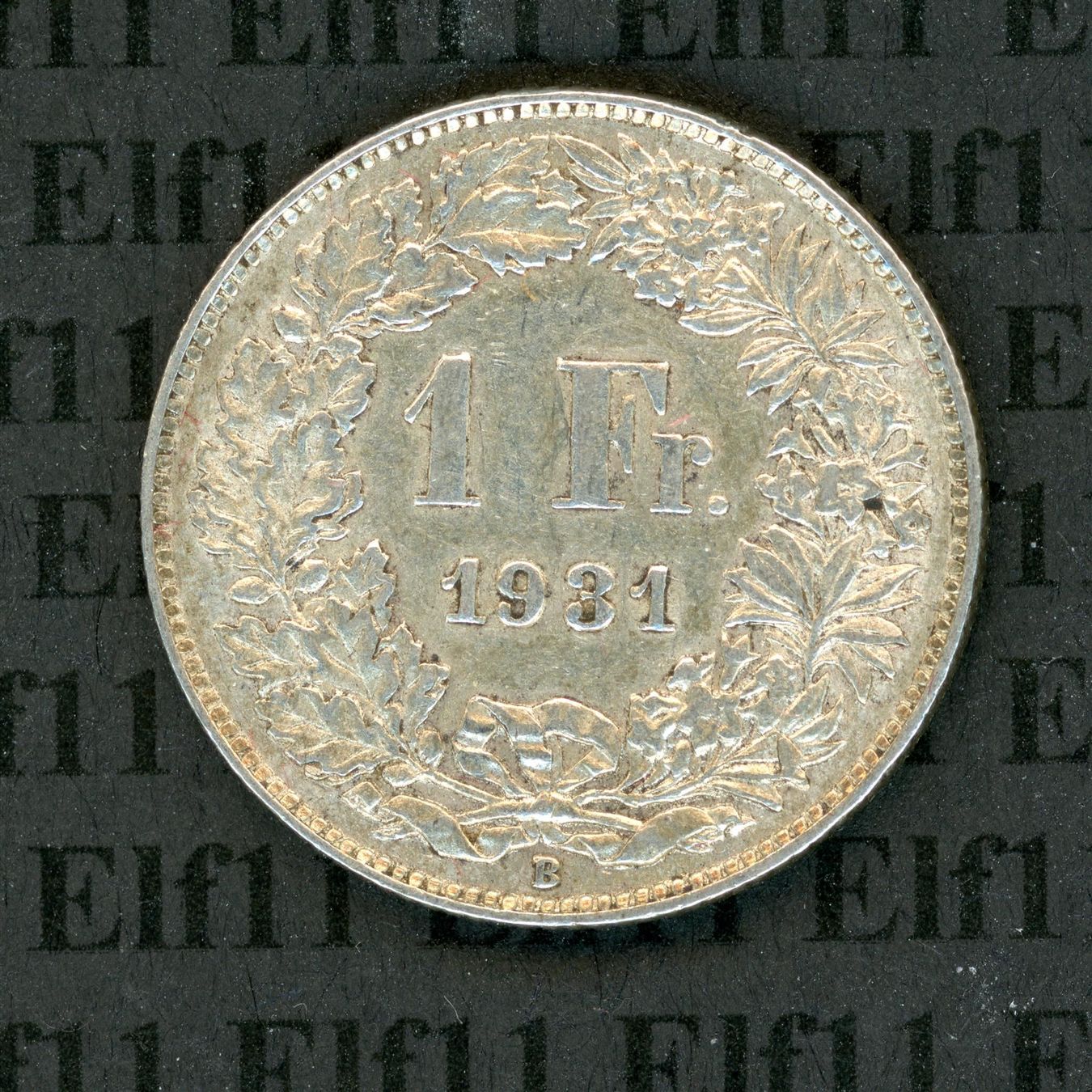 Tutti le monete: CHF___1.00 1931 unz 1 Franken – Nuovo (secondo la descrizione) da Widnau venduto da Elf11