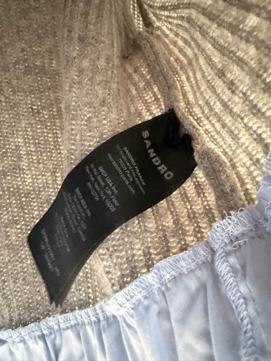 Maglioni & Felpe: Sandro Pullover mit Hemdgrösse S blau-grau gut erhalten – Usato da Belp venduto da Aliya 4