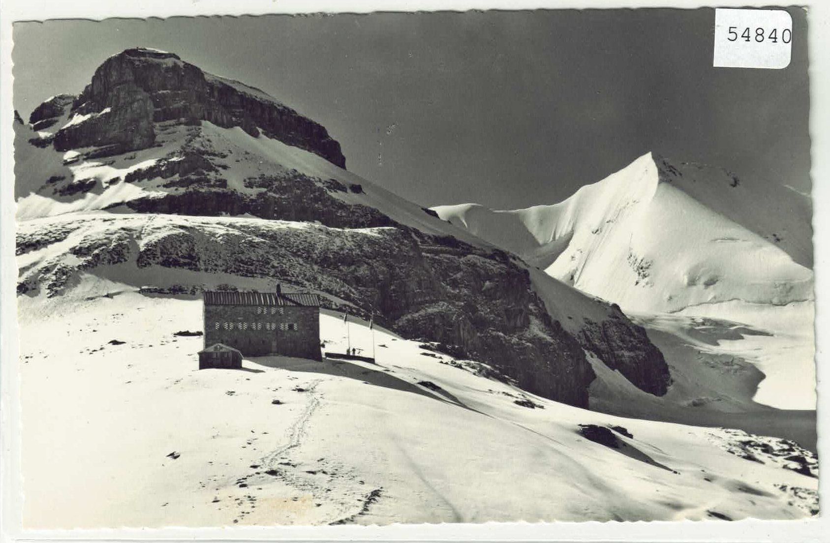 Cartoline postali: Neue Blümlisalphütte  S.A.C. im Winter – Usato da Ettingen venduto da Kartenplanet