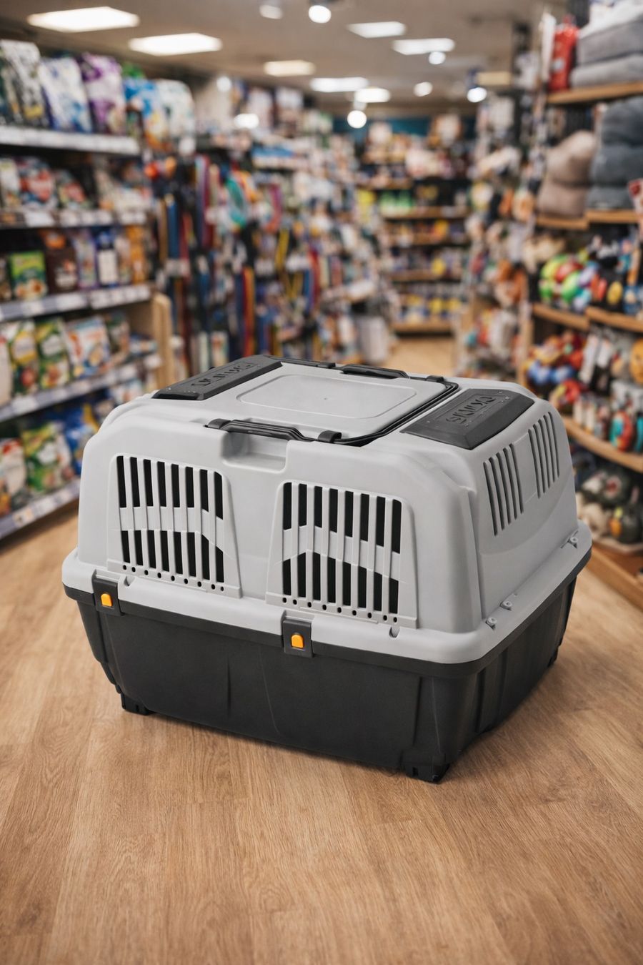 Cages, transport & sécurité: Grosse, graue Transportbox für Hunde oder Katzen – Neuf (Voir description) à Emmenbrücke par ShopDirect 1