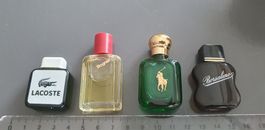 4 Parfüm Flakon Mini Lacoste, Bogner, Ralph Lauren, Borsalin