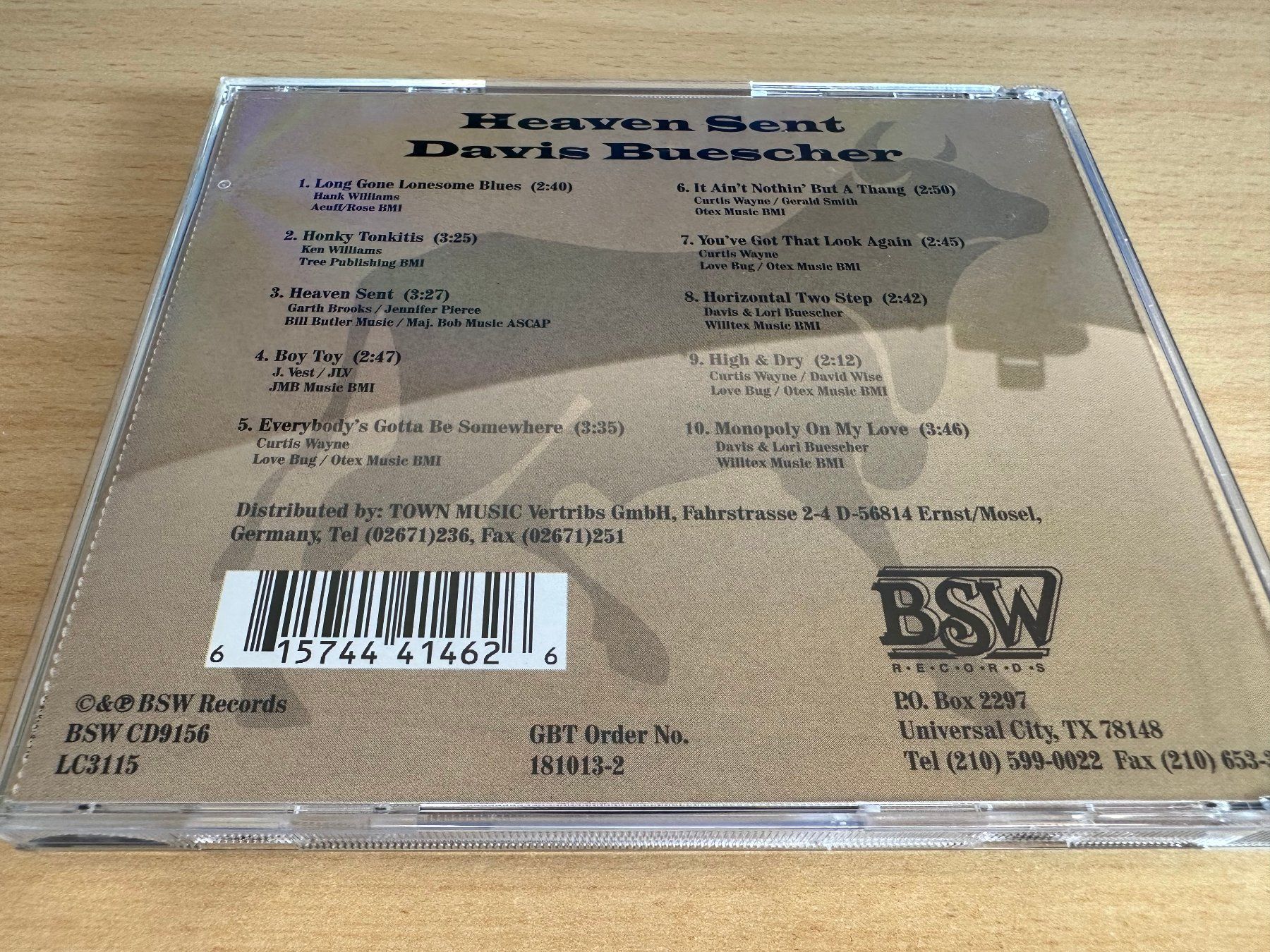 CD: Davis Buescher  - Heaven sent – Usato da Rikon im Tösstal venduto da Alpenmutz 1