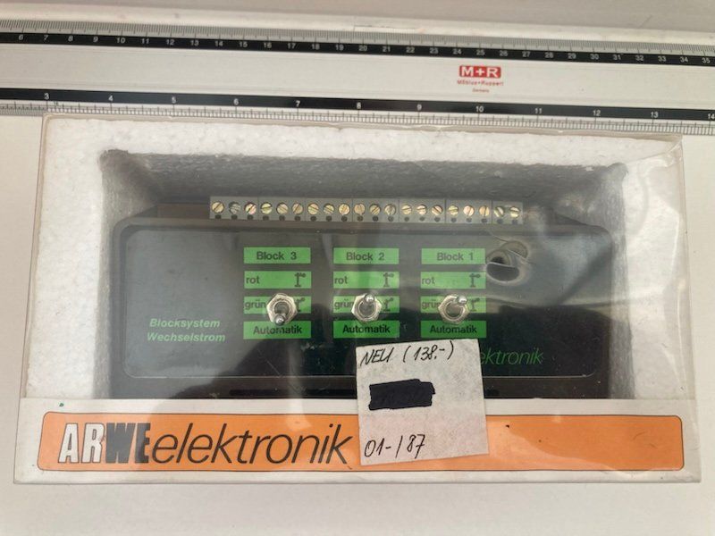 Modellini di ferrovie: ARWE elektronik Nr 2010 Blocksystem Blocksteuerung – Usato da Büsserach venduto da ModellbahnDepot