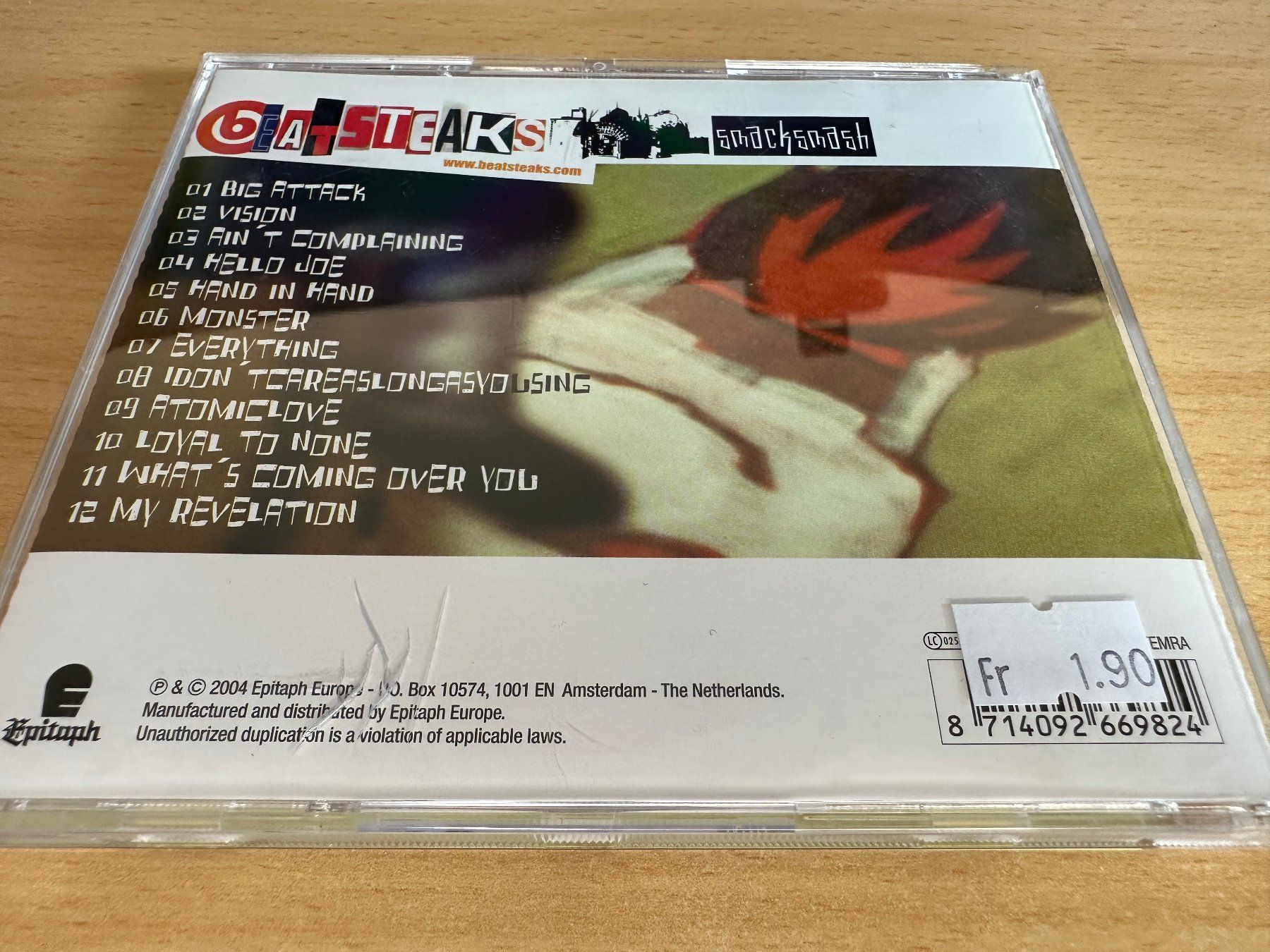 CDs: Beatsteaks – Smack Smash – Gebraucht aus Rikon im Tösstal von Alpenmutz 1