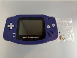 Gameboy Advance violett nur Gehäuse und Bildschirm 100%