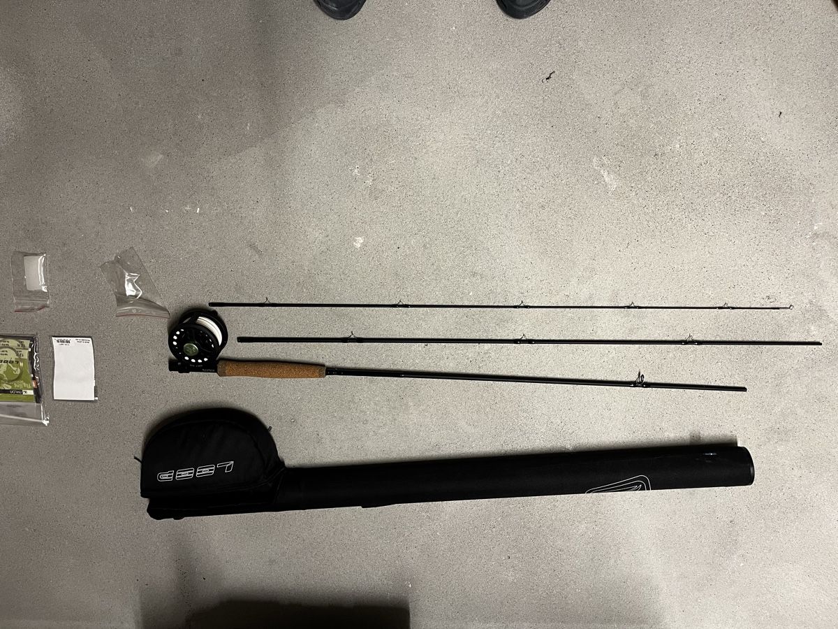 Angelruten: Ensemble canne à pêche à la mouche Loop 9' #5 – Neu (gemäss Beschreibung) aus Chénens von
