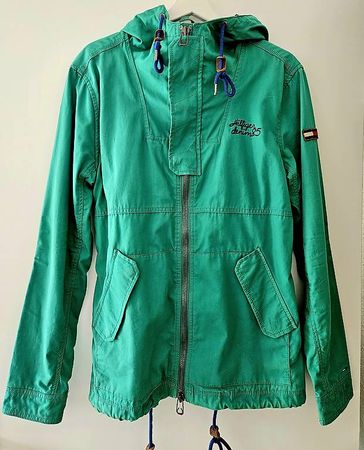 Tommy Hilfiger leichte Sommerjacke mit Kapuze grün S