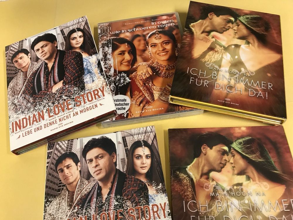 Bollywood Filme DVDs 3er Set *Plus: Soundtracks*