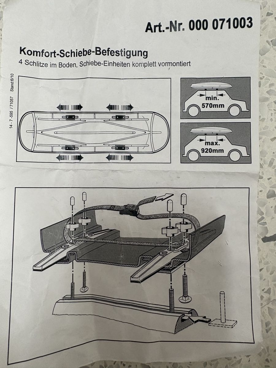 Gamaparts Box da tetto: Skibox Gamaparts 330 – Usato da Zürich venduto da sailer12 3