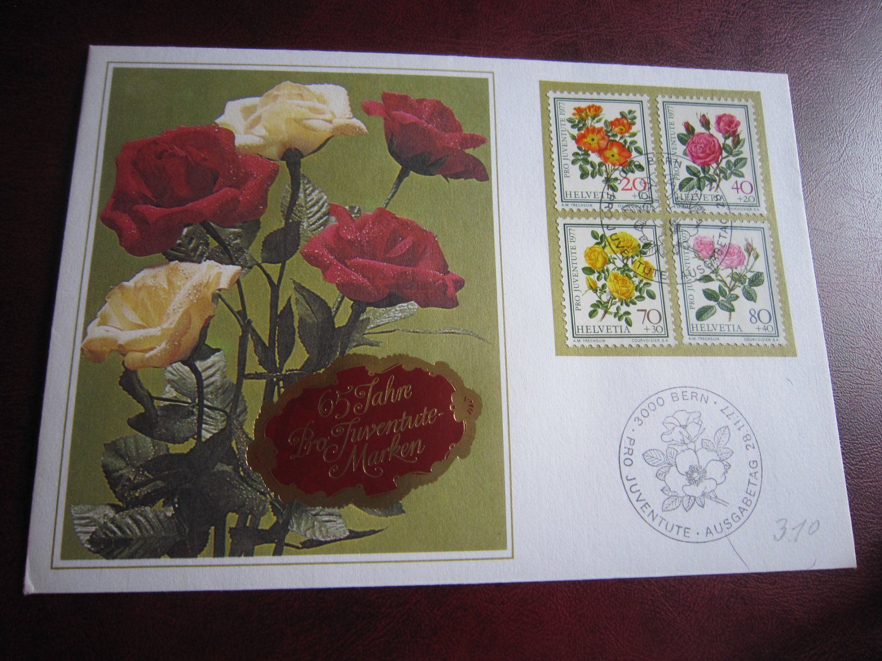 Tutti i francobolli: Mk5 Postkarte Rosen – Usato da Gordola venduto da Polentaefung