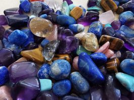 400 gr. Bunt gemischt MIX Schmuck/Edelsteine +/- 1cm gross