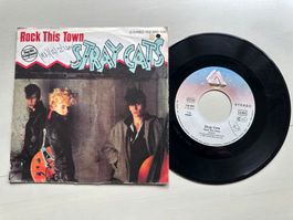 STRAY CATS rare Single Rock this town Kult Rockabilly 80's