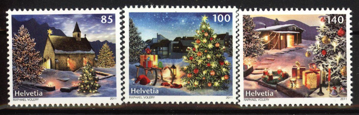 Alle Briefmarken: 2011, Sondermarken Weihnachten ** – Gebraucht aus Willisau von Vollstempel