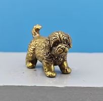 mini Shih-Tzu Welpen Hund aus messing