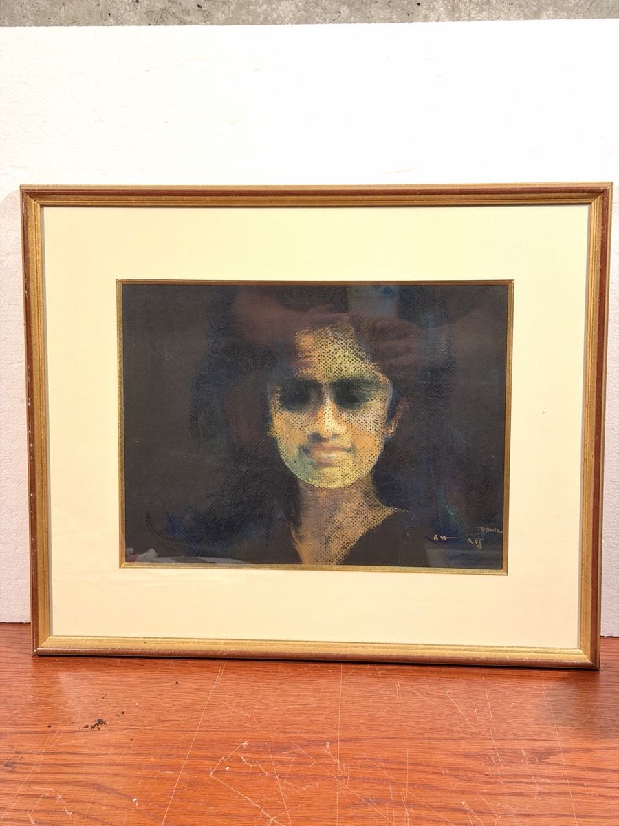 Gemälde: Framed  Pastel Portrait Art: signed – Gebraucht aus Lausanne von artnouveau04
