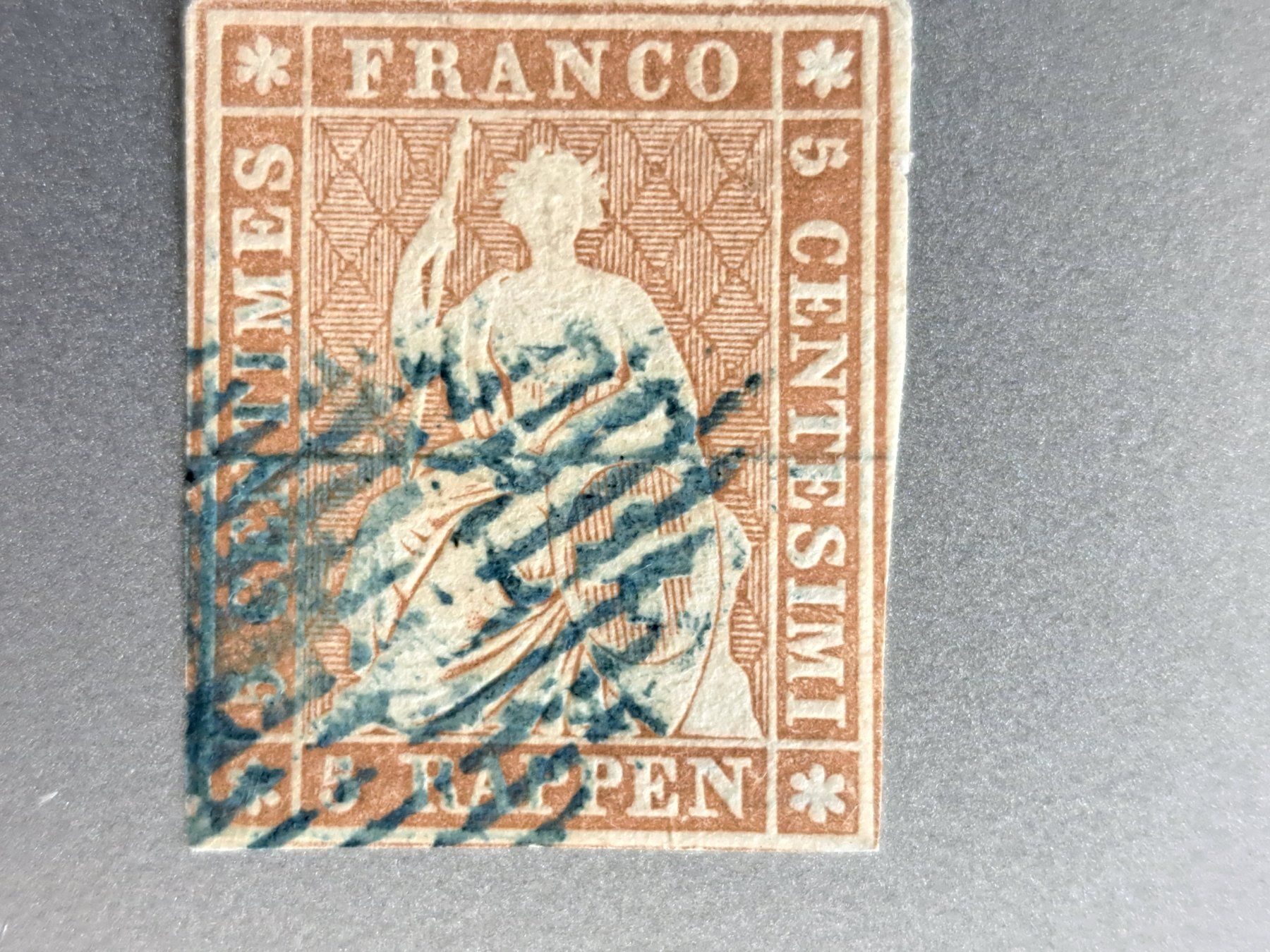 Tutti i francobolli: Strubel 22A 22A3 mit Blauem Stempel – Usato da Bazenheid venduto da derdelorean01