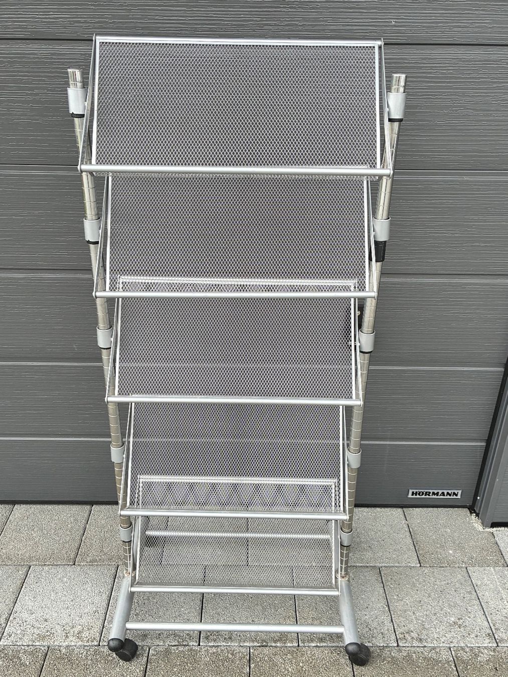 Altro in Decorazioni & Accessori: Prospektständer aus Metall, 5 Fächer, mit Rollen – Usato da Horw venduto da adler65