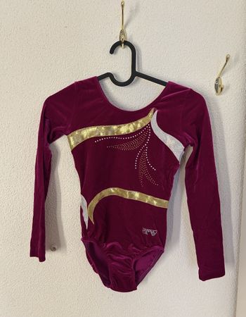 Turndress Samt Gr.140 Lila/Gold - Top Zustand! 💜🤸‍♀️ (53)