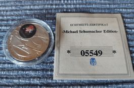 Michael Schumacher Jubiläums-Gedenkmedaille 